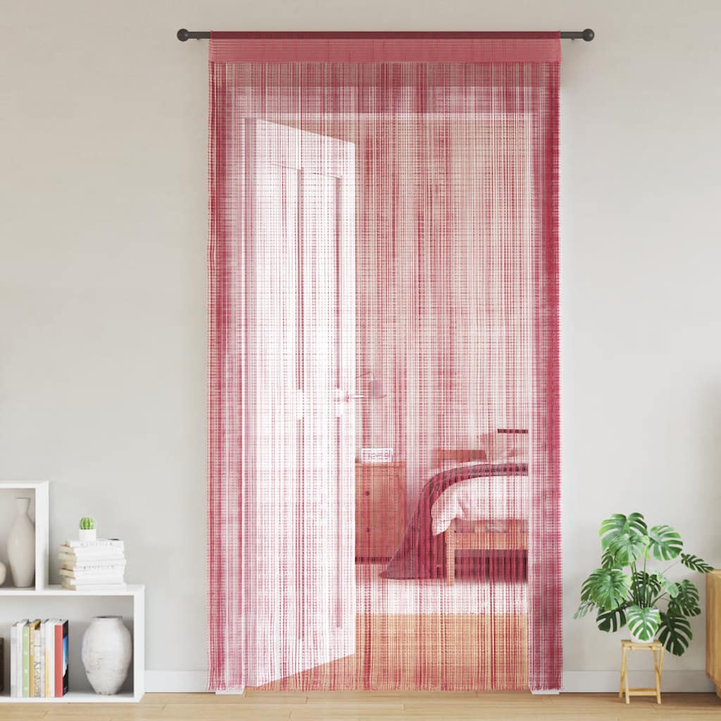 VidaXL rideaux de cordon 2 pcs 140x250 cm rose