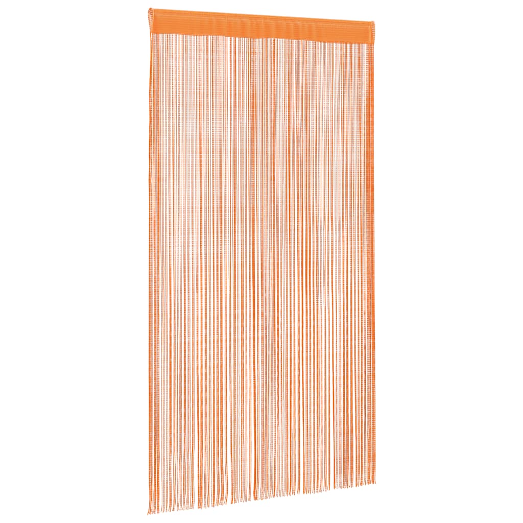 VidaXL rideaux de cordon 2 pcs 140x250 cm orange