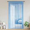 VidaXL rideaux de cordon 2 pcs 140x250 cm bleu clair