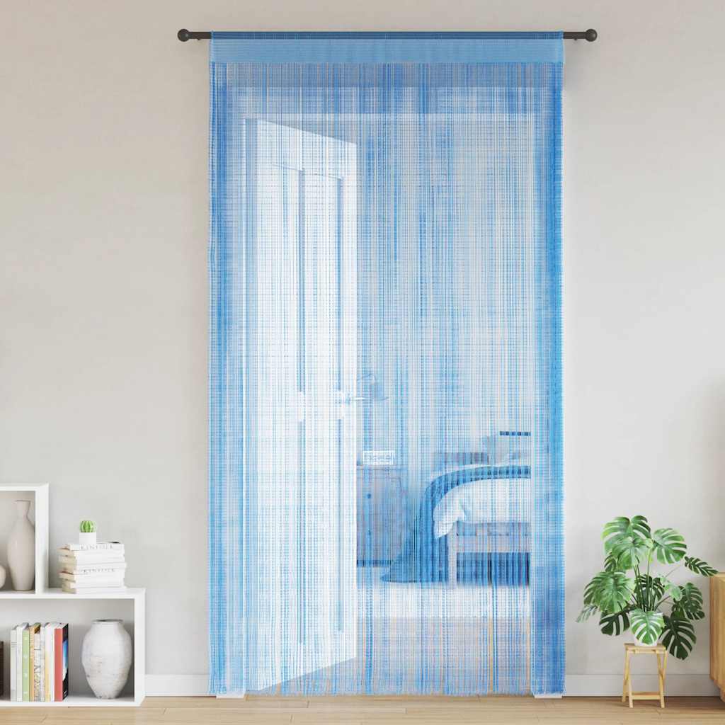 VidaXL rideaux de cordon 2 pcs 140x250 cm bleu clair