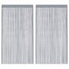 VidaXL rideaux de cordon 2 pcs 140x250 cm gris clair