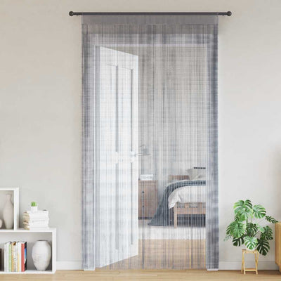 VidaXL rideaux de cordon 2 pcs 140x250 cm gris clair