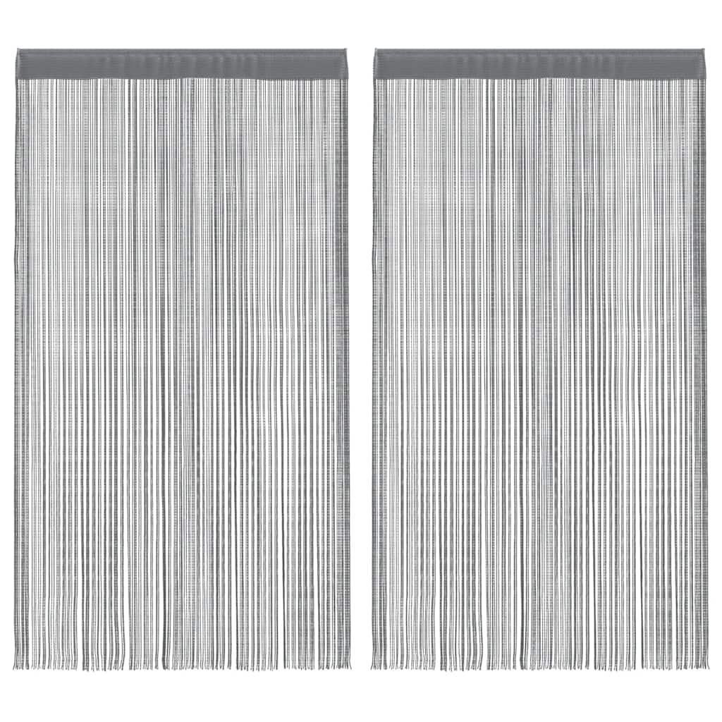 VidaXL rideaux métalliques 2 pcs anthracite 100x250 cm