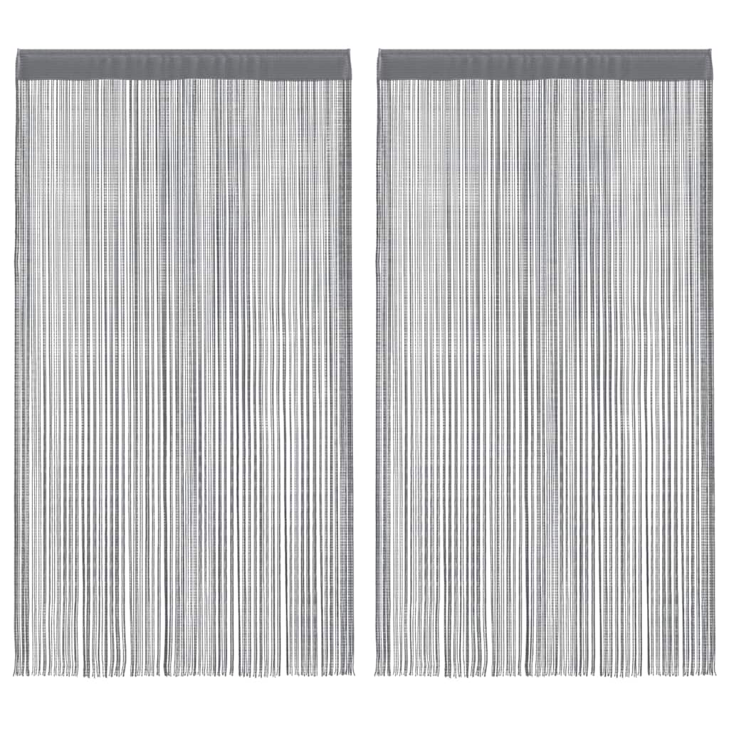 VidaXL rideaux métalliques 2 pièces anthracite 140x250 cm