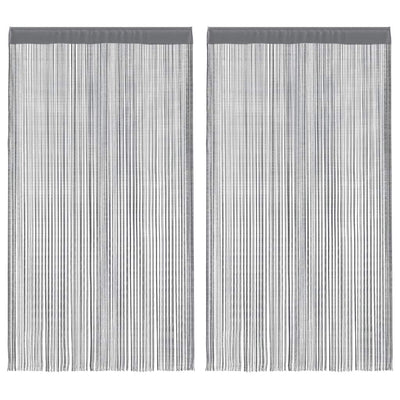VidaXL rideaux métalliques 2 pièces anthracite 140x250 cm