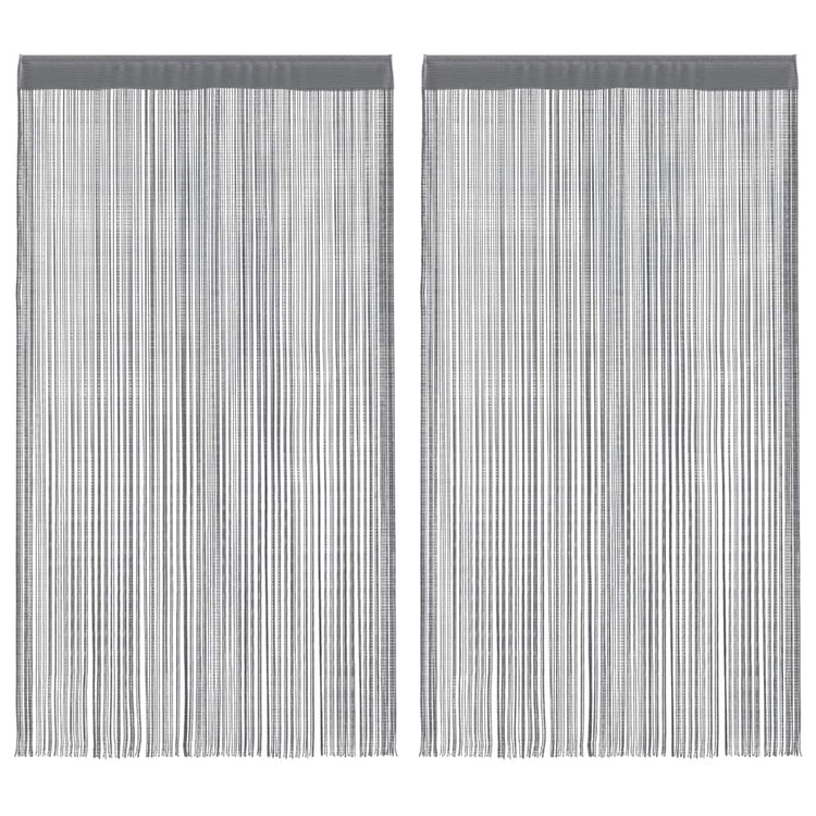 VidaXL rideaux métalliques 2 pièces anthracite 140x250 cm