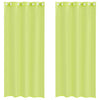 Vidaxx rideaux voile avec œillets 2 pcs 140x225 cm vert pomme