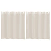 Vidaxx rideaux voile avec œillets 2 pcs 140x140 cm couleur crème