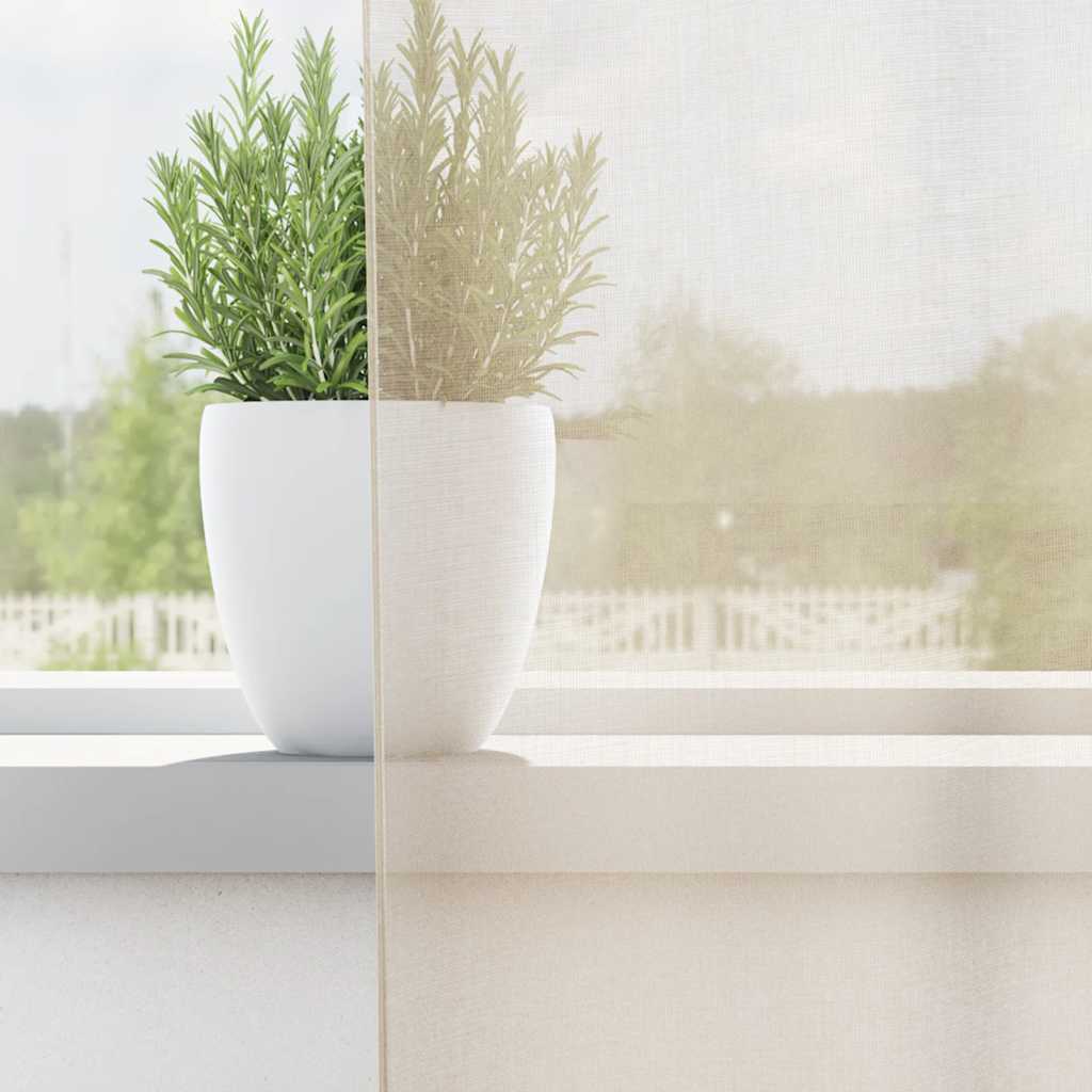 Vidaxx rideaux voile avec œillets 2 pcs 140x245 cm couleur crème