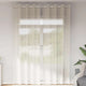 Vidaxx rideaux voile avec œillets 2 pcs 140x260 cm couleur crème