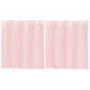 Vidaxx rideaux voile avec œillets 2 pcs 140x140 cm rose clair