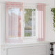 Vidaxx rideaux voile avec œillets 2 pcs 140x175 cm rose clair