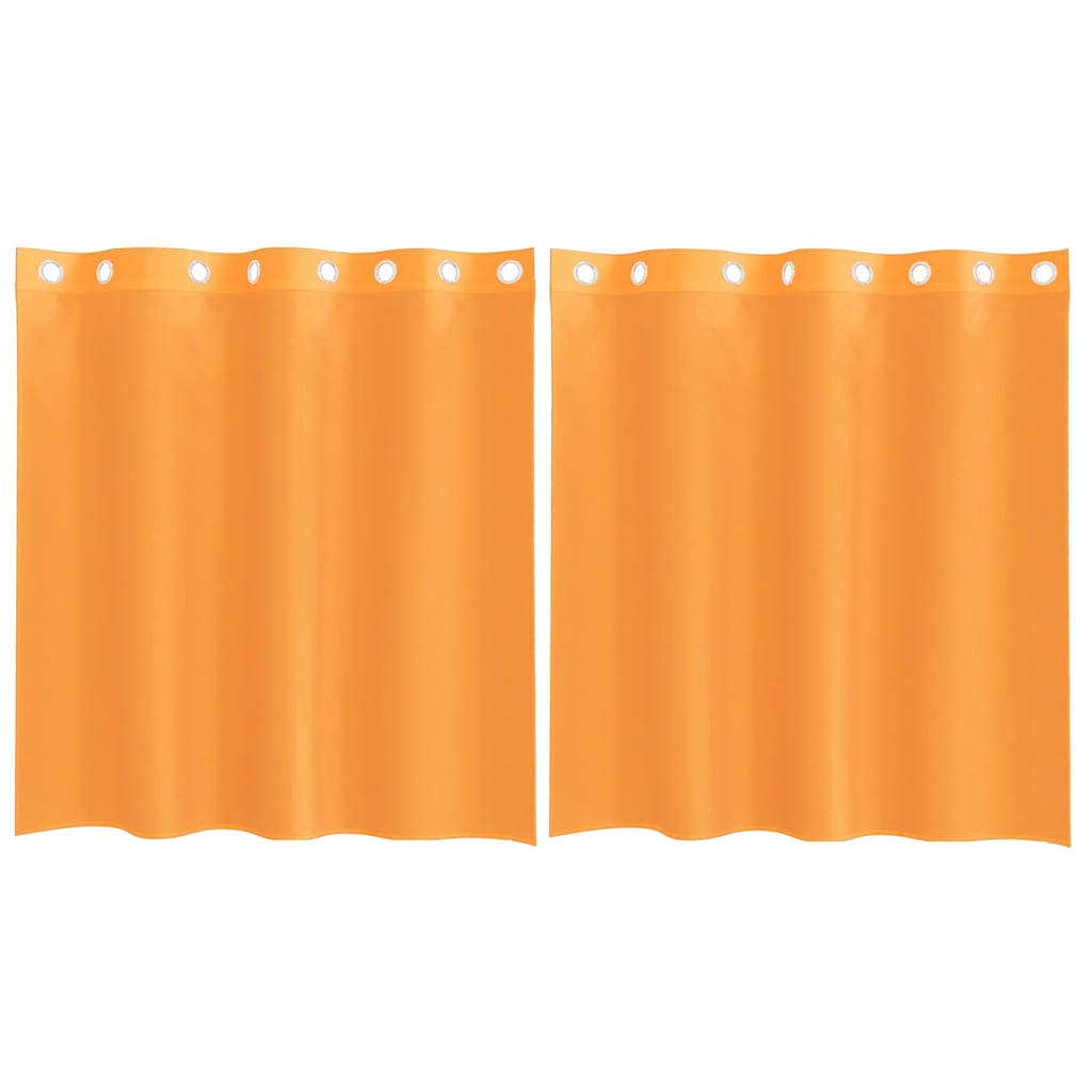 Vidaxx rideaux voile avec œillets 2 pcs 140x140 cm orange
