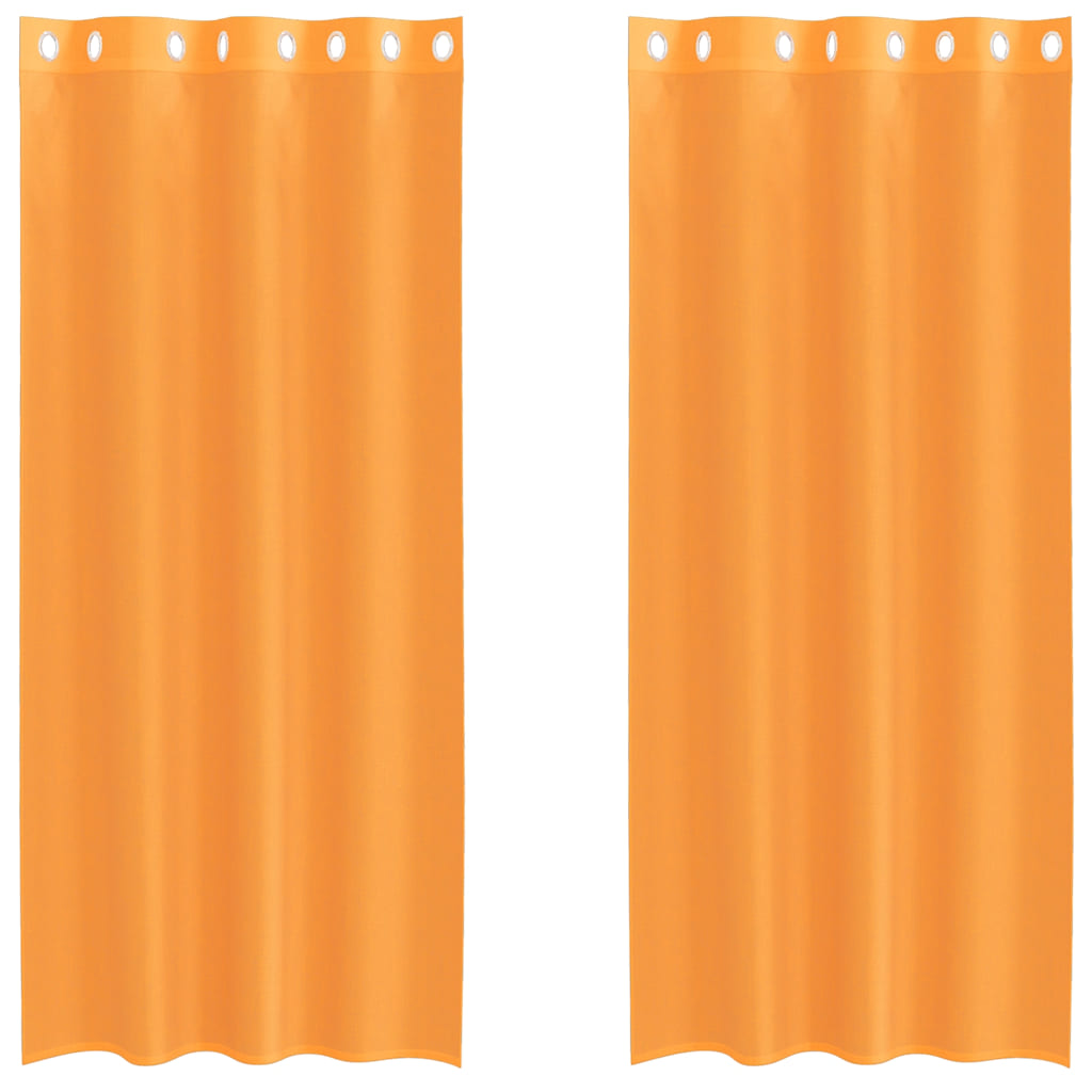 Vidaxx rideaux avec œillets 2 pcs 140x225 cm orange
