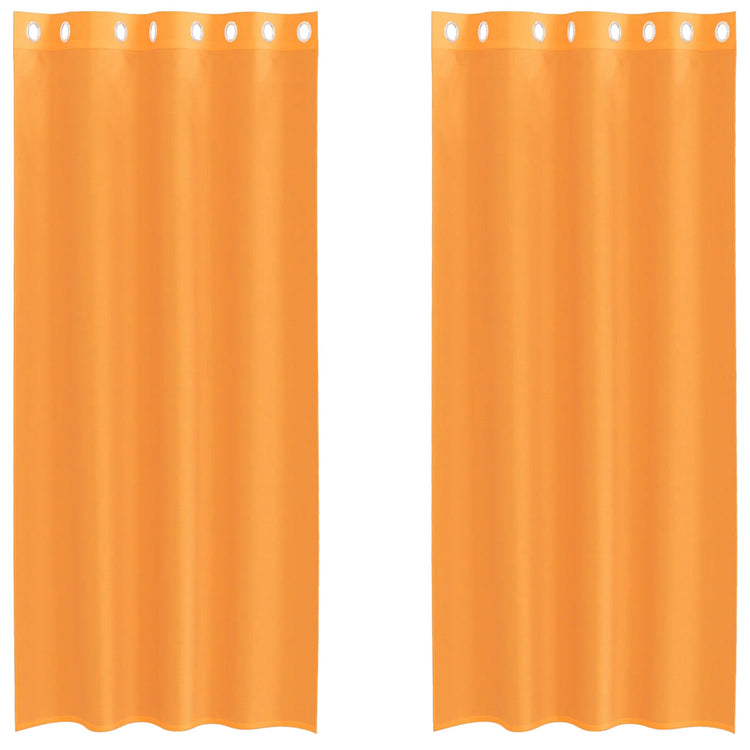 Vidaxx rideaux avec œillets 2 pcs 140x225 cm orange