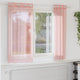 Vidaxx rideaux voile avec œillets 2 pcs 140x175 cm rose