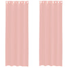 Vidaxx rideaux voile avec œillets 2 pcs 140x300 cm rose