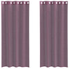 Vidaxx rideaux voile avec œillets 2 pcs 140x225 cm violet