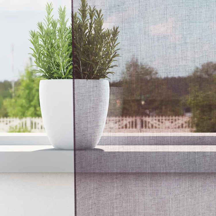 Vidaxx rideaux voile avec œillets 2 pcs 140x225 cm violet