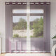 Vidaxx rideaux voile avec œillets 2 pcs 140x225 cm violet