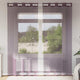 Vidaxx rideaux voile avec œillets 2 pcs 140x245 cm violet