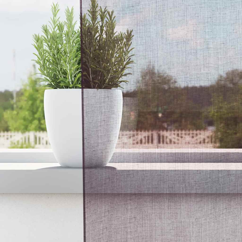 Vidaxx rideaux voile avec œillets 2 pcs violet 140x260 cm