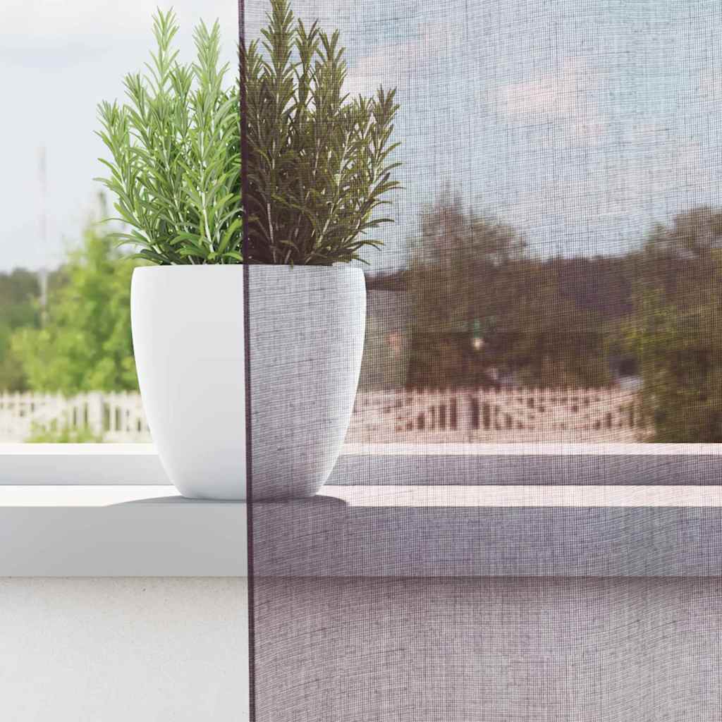 Vidaxx rideaux voile avec œillets 2 pcs 140x300 cm violet