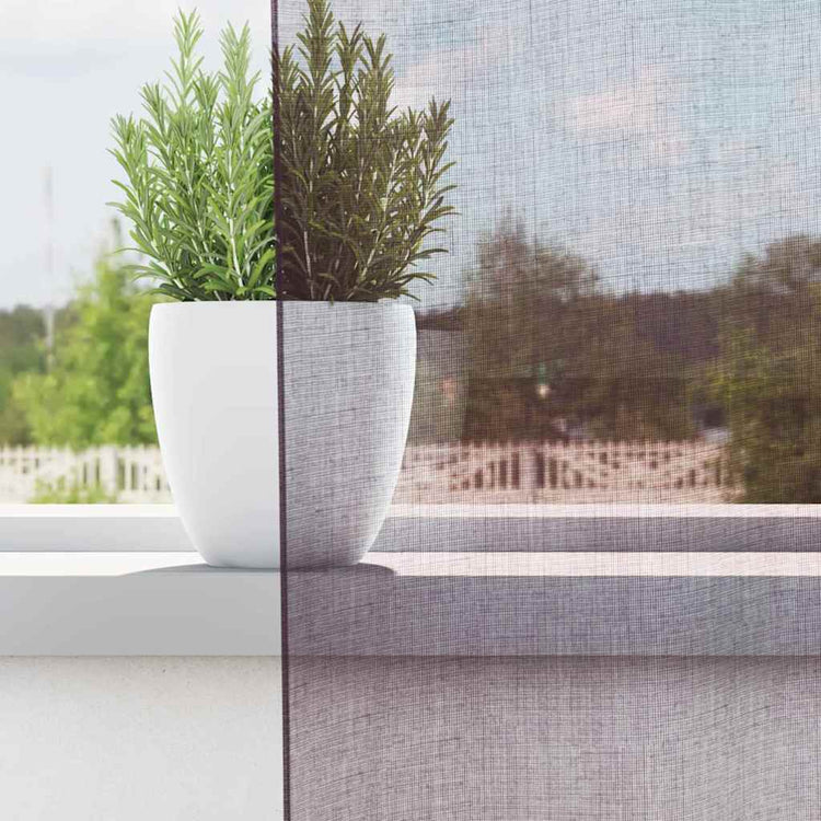 Vidaxx rideaux voile avec œillets 2 pcs 140x300 cm violet