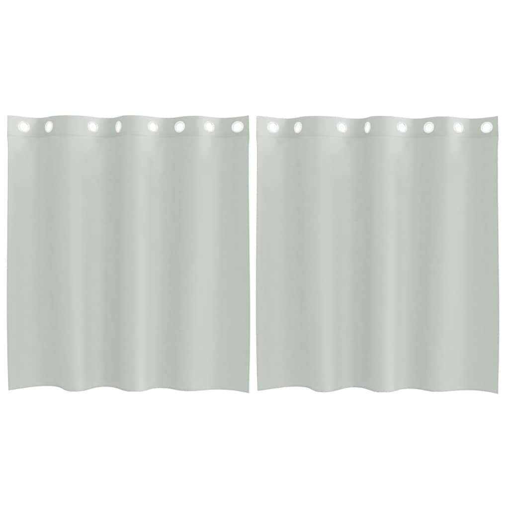 Vidaxx rideaux voile avec œillets 2 pcs 140x140 cm gris clair