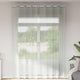 Vidaxx rideaux voile avec œillets 2 pcs 140x260 cm gris clair