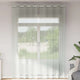 Vidaxx rideaux voile avec œillets 2 pcs 140x300 cm gris clair