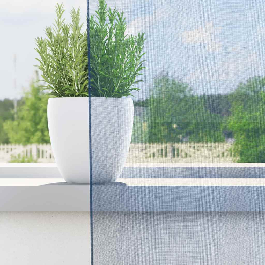 Vidaxl rideaux voile avec œillets 2 pcs bleu royal