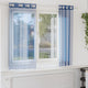 Vidaxl rideaux voile avec œillets 2 pcs bleu royal