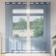 Vidaxl rideaux voile avec œillets 2 pcs bleu royal