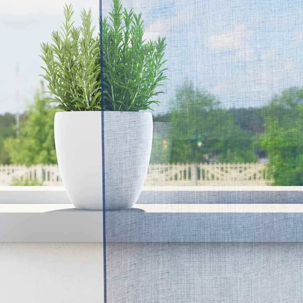Vidaxl rideaux voile avec œillets 2 pcs bleu royal
