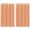 Vidaxl rideaux voile avec œillets 2 pcs terre cuite
