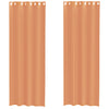 Vidaxl rideaux voile avec œillets 2 pcs terre cuite