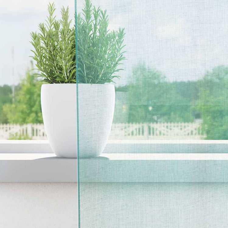 Vidaxl rideaux voile avec œillets 2 pcs turquoise