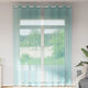 Vidaxl rideaux voile avec œillets 2 pcs turquoise