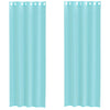 Vidaxl rideaux voile avec œillets 2 pcs turquoise