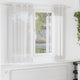 Vidaxl rideaux voile avec œillets 2 pcs blanc