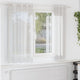 Vidaxl rideaux voile avec œillets 2 pcs blanc