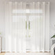 Vidaxl rideaux voile avec œillets 2 pcs blanc