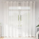 Vidaxl rideaux voile avec œillets 2 pcs blanc