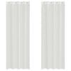 Vidaxl rideaux voile avec œillets 2 pcs blanc