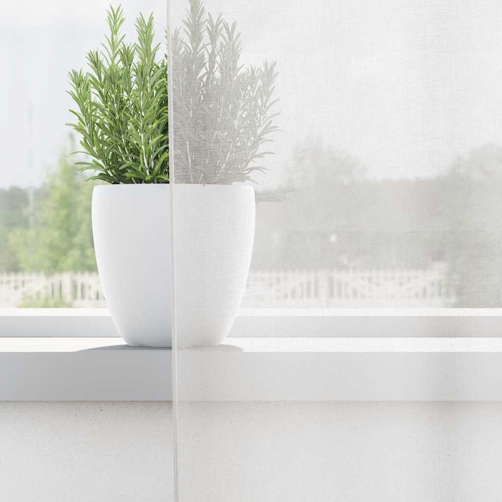 Vidaxl rideaux voile avec œillets 2 pcs blanc