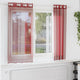 Vidaxx rideaux voile avec œillets 2 pcs bordeaux
