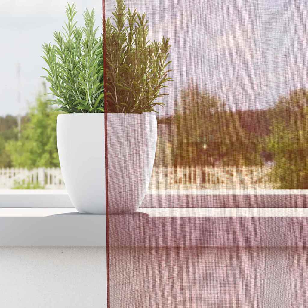 Vidaxx rideaux voile avec œillets 2 pcs bordeaux