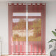Vidaxx rideaux voile avec œillets 2 pcs bordeaux