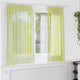 Vidaxl rideaux voile avec passe-tringles 2 pcs vert pomme